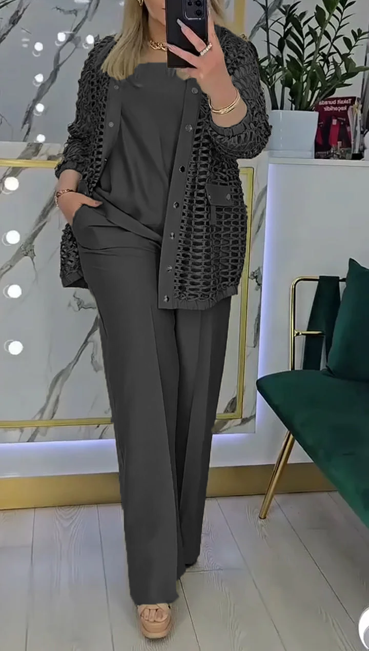 Női, háromrészes üreges ingázóruha