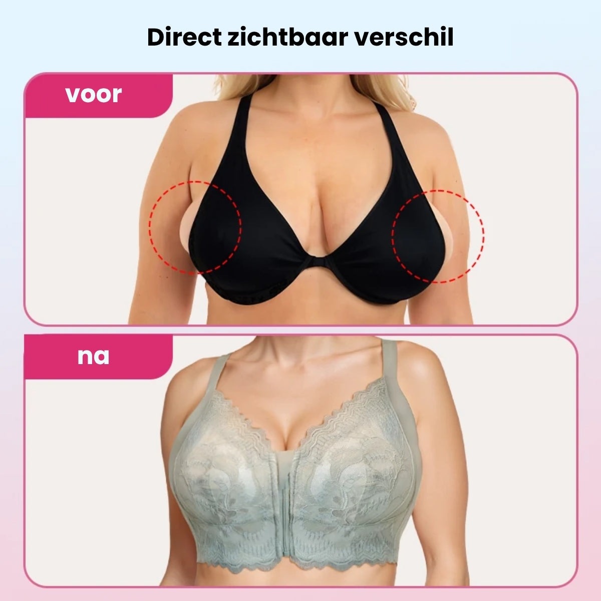 Comfort Zip Bra | Elöl záródó melltartó TrioLift technológiával