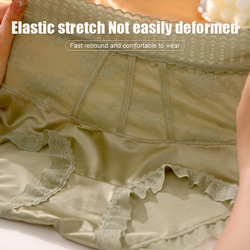 【🌷Vásároljon 1-et, kap 2-t ingyen】 Szexi varrat nélküli selyem csípőemelő bugyi hasszabályozással