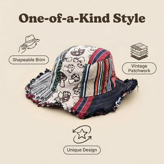 🎨Korlátozott ideig 50% kedvezmény🤠Kézzel készített halászsapka rojtos szélekkel, tiszta pamutból, puha, retró napkalap👒