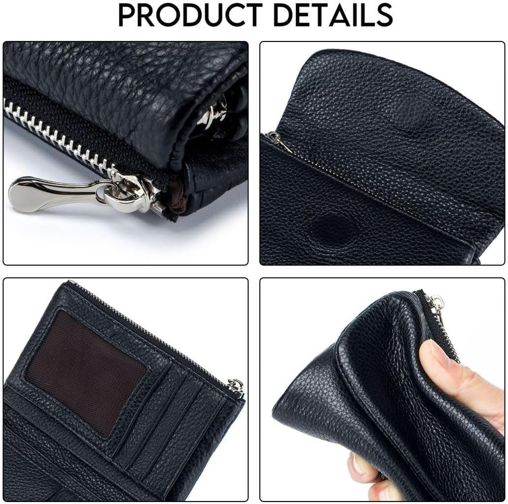 🔥⏰Unisex RFID kavicsos pénztárca valódi bőrből🔥