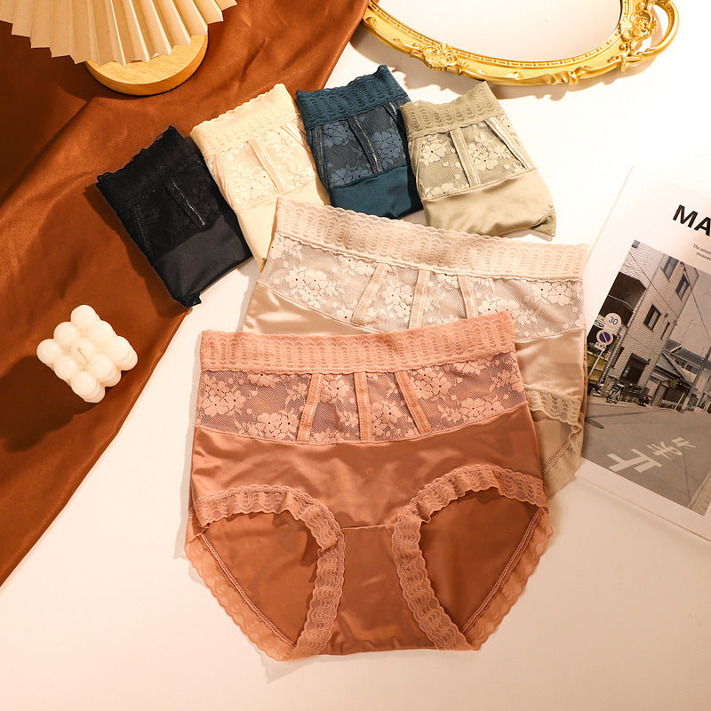 【🌷Vásároljon 1-et, kap 2-t ingyen】 Szexi varrat nélküli selyem csípőemelő bugyi hasszabályozással