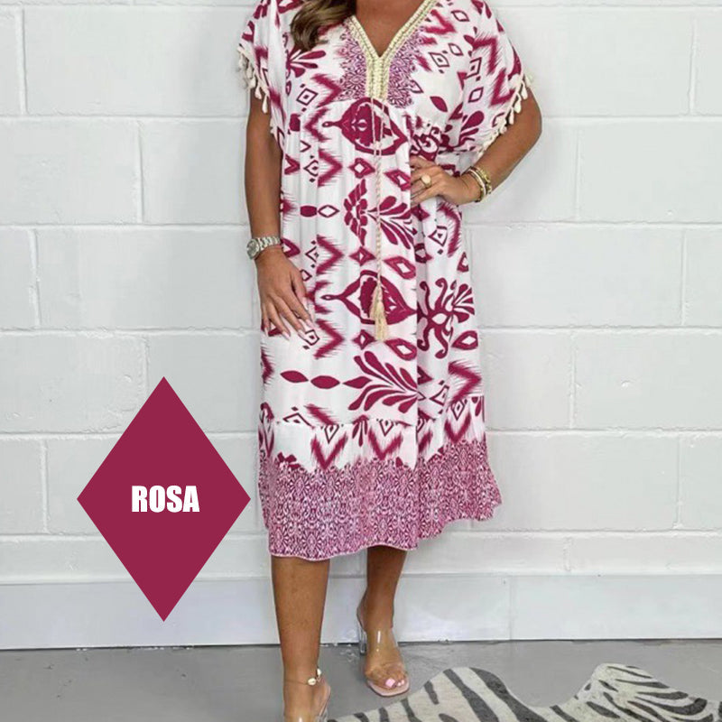 【S-4XL】💃Fringe Splicing hosszú ruha