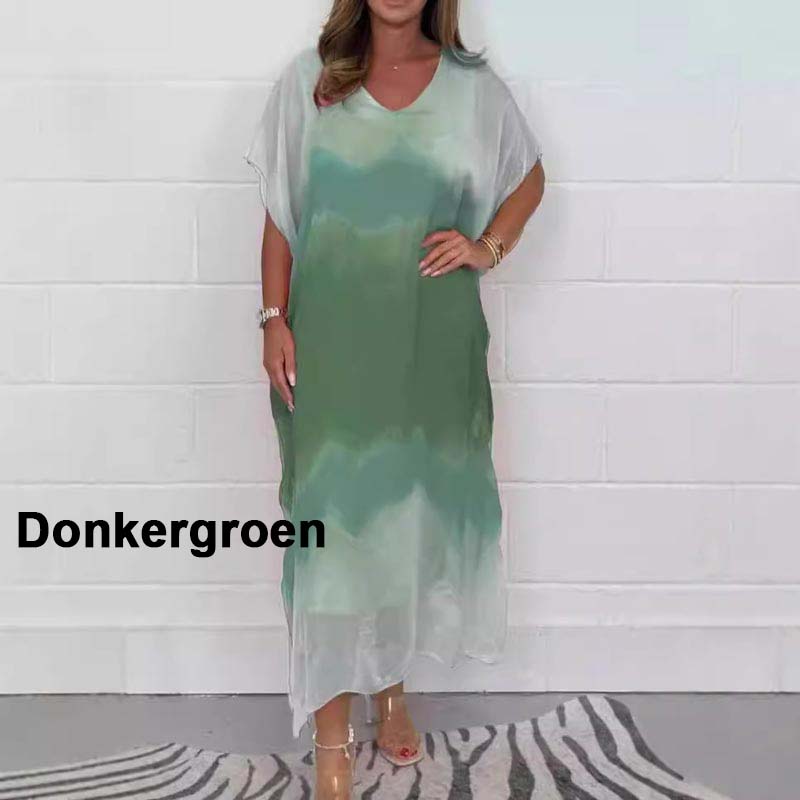 ✨【S-4XL】Kényelmes női szürke sifon ruha