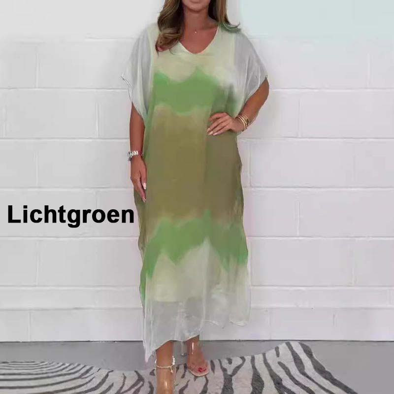 ✨【S-4XL】Kényelmes női szürke sifon ruha