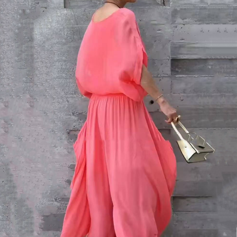 Bő felső és széles sifon nadrág, 2 részes szett