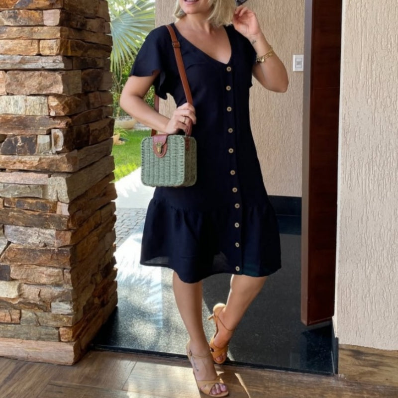 🥰 Bő ruha gombokkal