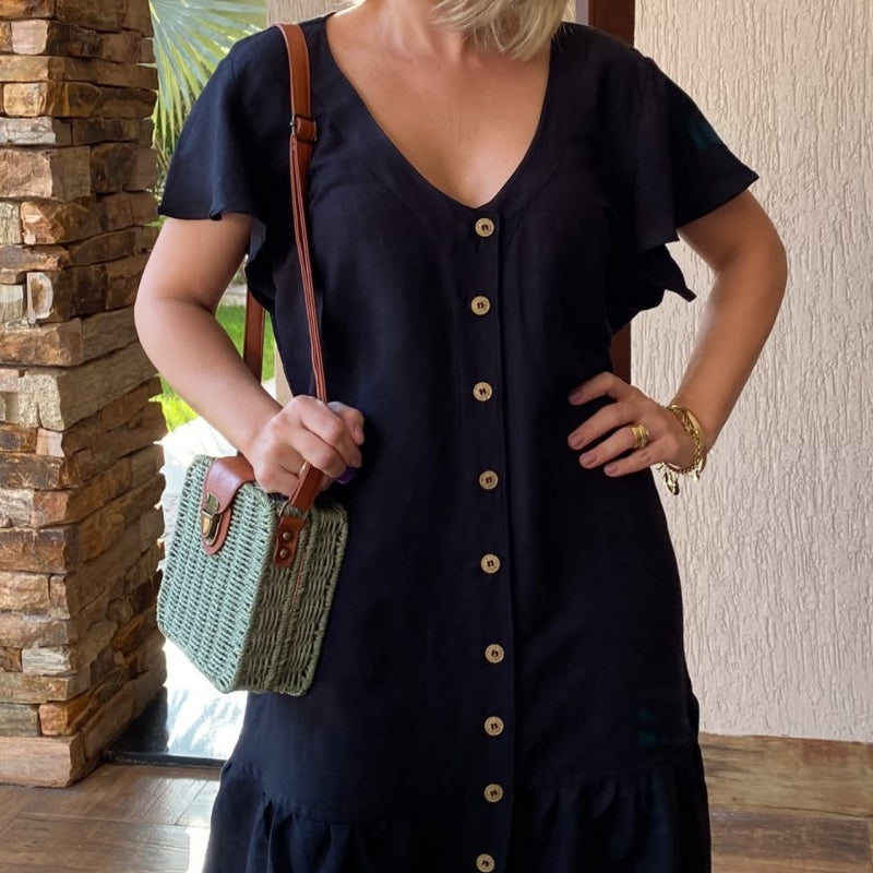 🥰 Bő ruha gombokkal