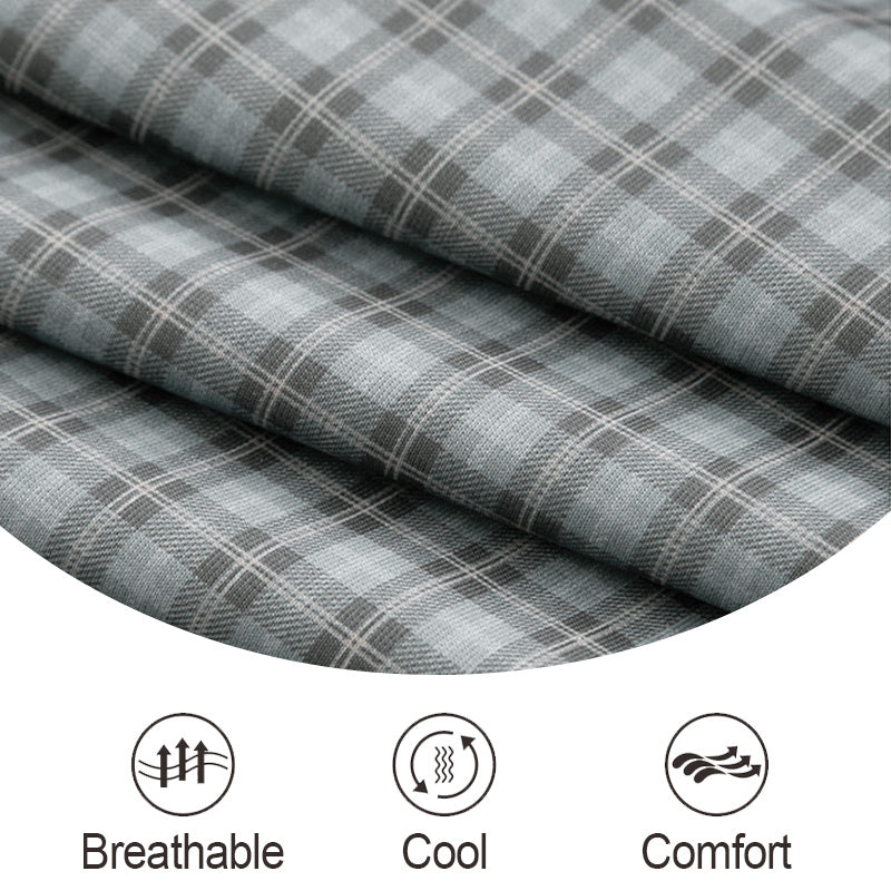 🍃Férfi lezser rövid ujjú kockás ing