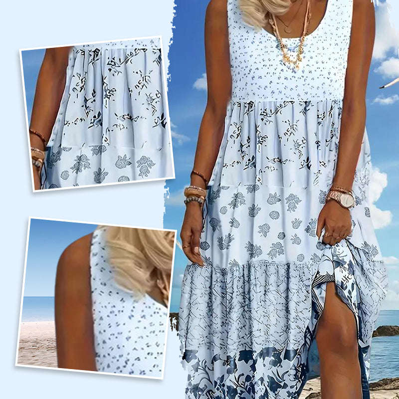 ✨👗 Boho Stílusú Ujjatlan Ruha Nőknek