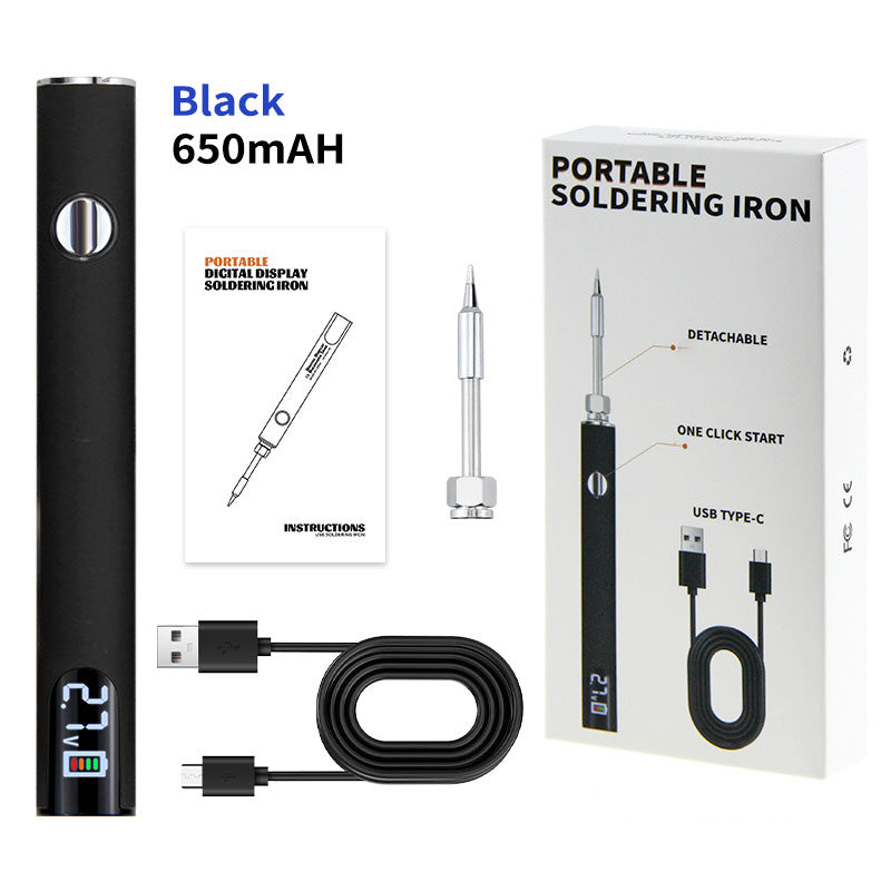 Hordozható digitális kijelzős forrasztópáka készlet