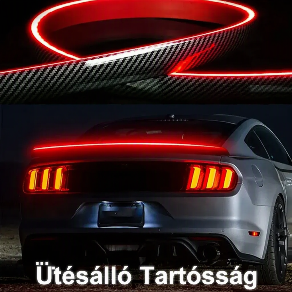 💡 Többfunkciós LED-es hátsó kapu fénysorompó – Biztonsági világítás, 12V, univerzális 🚗✨