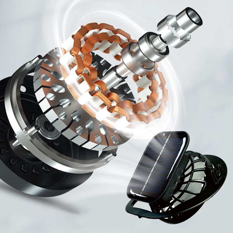 Férfi horgászkalap 2 levehető napelemes ventilátorral