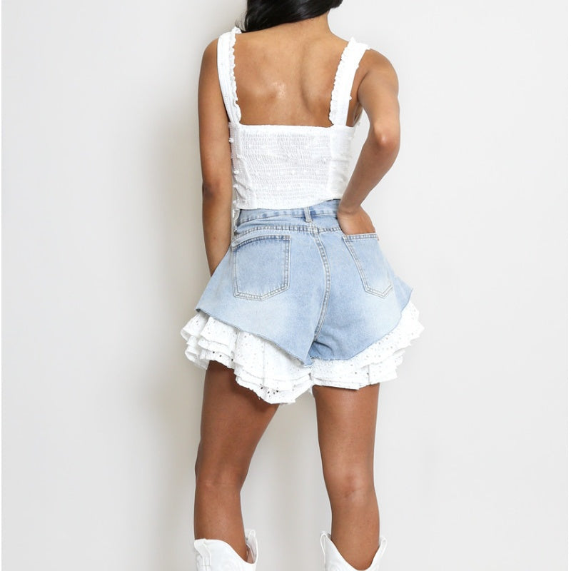 ✨Csipkés nyári farmernadrágok nőknek