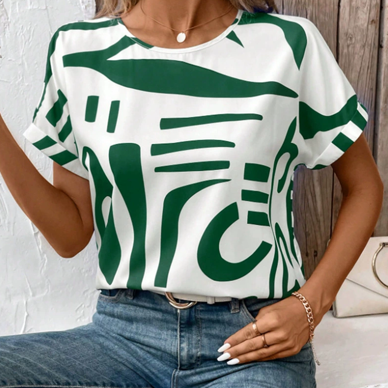 Női rövid ujjú, hétköznapi póló