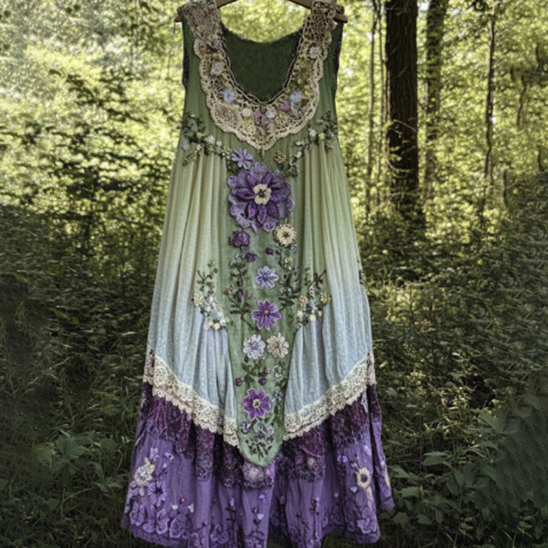 3D nyomtatott ujjatlan, U-nyakú midi ruha