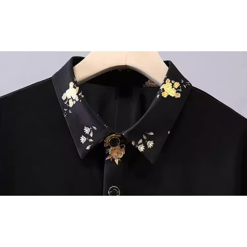 Férfi rövid ujjú ing nyomtatott mintával