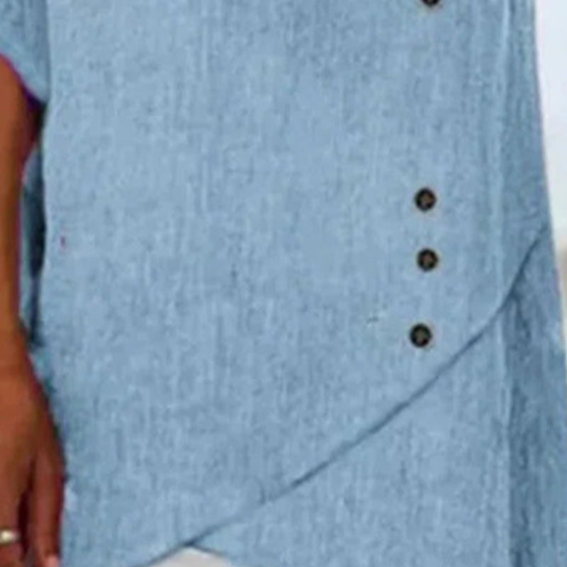 ✨Új Női Romantikus Sikkes Laza V-nyakú Felső