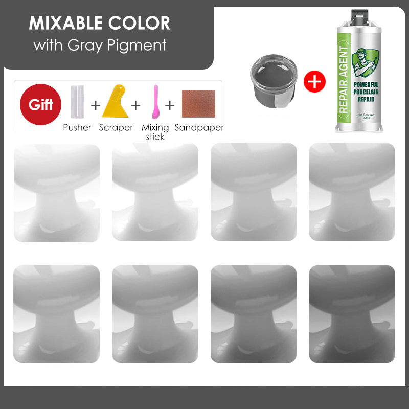 Erős porcelán javítókészlet - dupla tubus