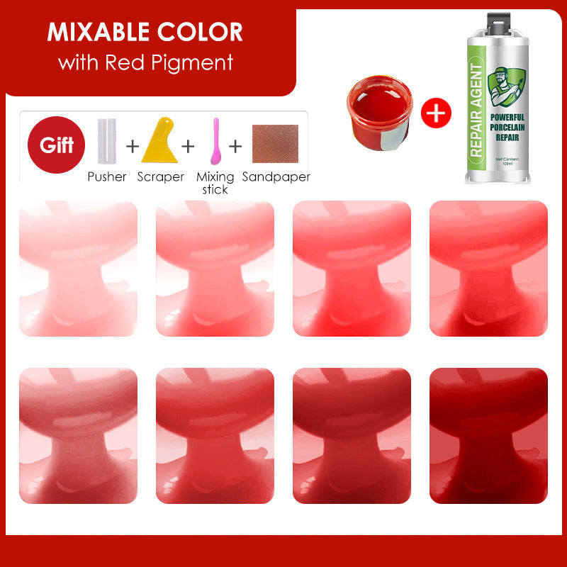 Erős porcelán javítókészlet - dupla tubus