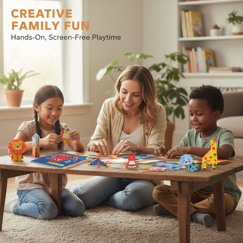 👶🧠 Gyermek oktatási DIY origami kézműves ✂️✨