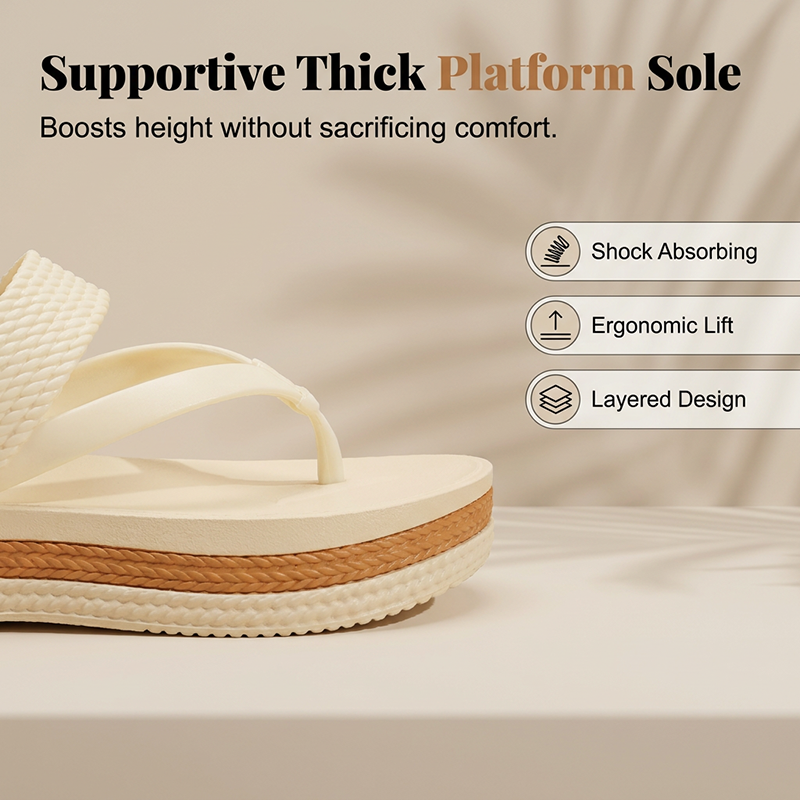 👡 Női platformos flip-flopok kötött pánttal | 36–41-es méretek