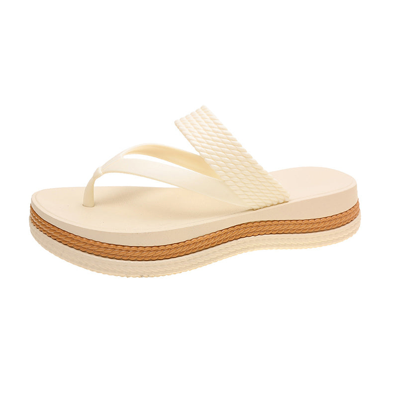 👡 Női platformos flip-flopok kötött pánttal | 36–41-es méretek