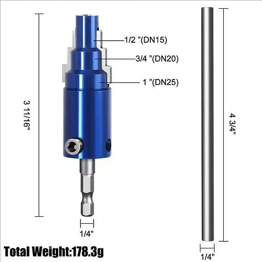 🔧⚡ 3 az 1-ben cső- és szeleplehúzó szerszám – ½″–1″ méretekhez, 40CrV acél, fúróadapterrel, most −50% kedvezménnyel