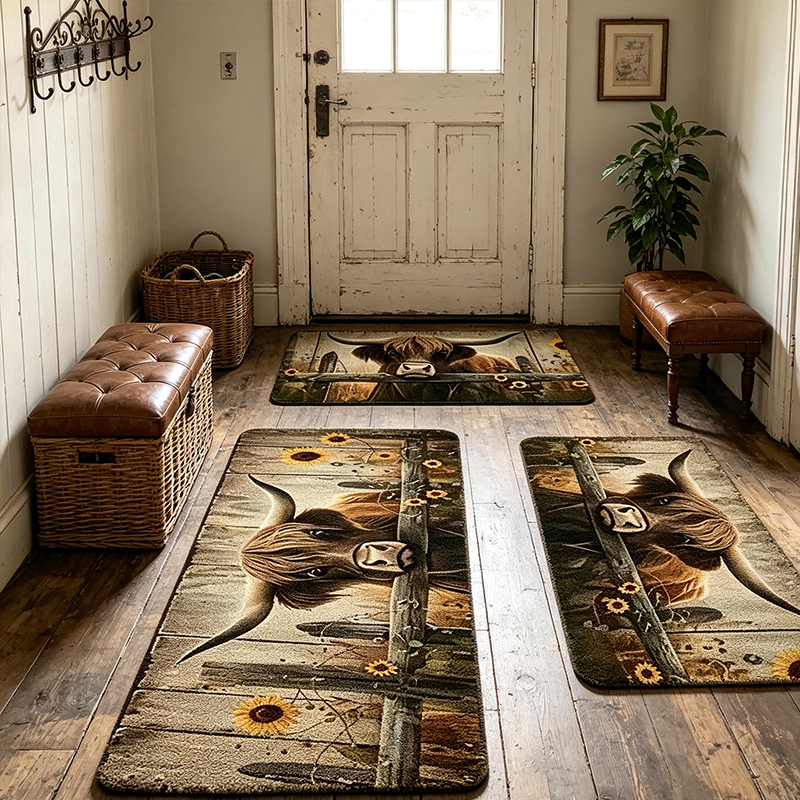 🏠 50% kedvezmény🧵Elegáns szőtt futószőnyeg – Poliészter – Csúszásmentes – Gyorsan nedvszívó 🚪