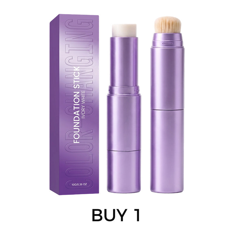 💄✨ 2 az 1-ben színváltó alapozó stift | A bőrszínhez igazodó krémes alapozó stift a hibátlan sminkért